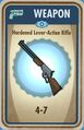 Hardened lever-action rifle card