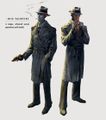 Nick Valentine im Art Book The Art of Fallout 4