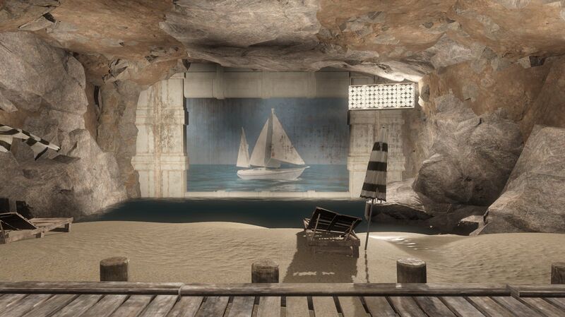 Datei:FO4-FarHarbor-Vault118-Beach-Seaview.jpeg