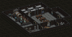 Das innere des Bunkers