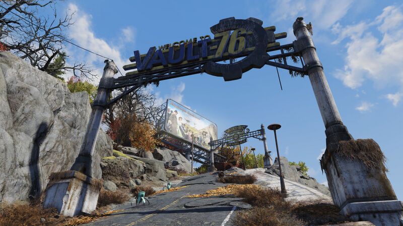 Datei:FO76 Vault 76 Welcome Sign.jpg