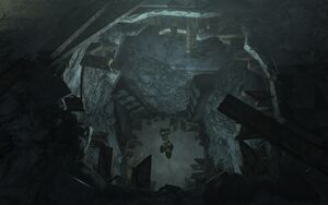 Bethesda offices west grenade hole.jpg