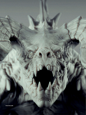 Fo4 deathclaw head pvc model.png