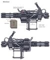 Konzeptzeichnungen der Minigun von Adam Adamowicz
