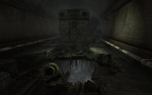 Rock Creek caverns Collapsed subway cavern access.jpg