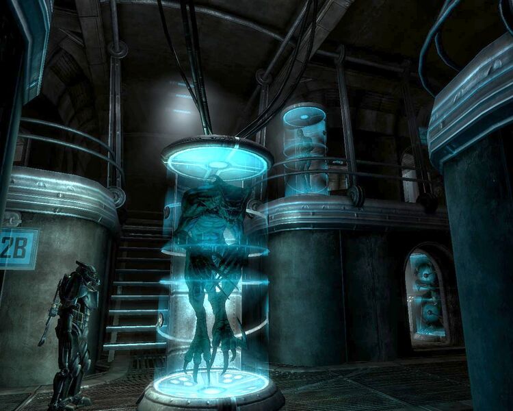 Datei:Deathclaw in stasis Raven Rock.jpg