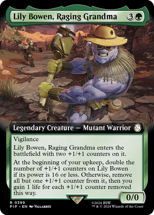 Fallout Magic Lily Bowen, Raging Grandma Extended Art.png