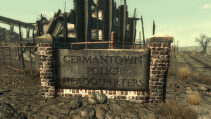 FO3 GermantownPoliceHQSign.png