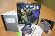 Fallout 2 game, box included: CD (one), Vault-Tec Lab journal (164 pages) and spam brochures