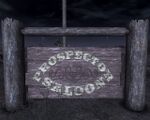 Prospector Saloon Schild
