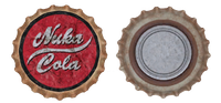 A Nuka-Cola Kronkorken, wie im Karavane Spiel gezeigt.