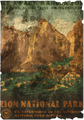 Plakat des Zion-Nationalparks