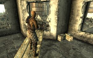 Bethesda ruins Sniper above barricade.jpg