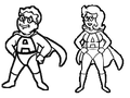 Action Boy und Action Girl in Fallout: New Vegas