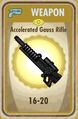 Accelerated Gauss rifle card