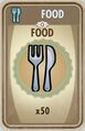 50 Nahrung Karte