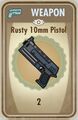 Rusty 10mm pistol card