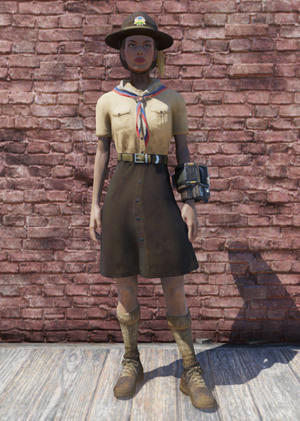 FO76 Pioneer Scout Tadpole Skirt with Hat.png
