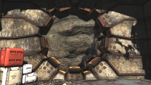 FO76SD Vault 51 caved door.png